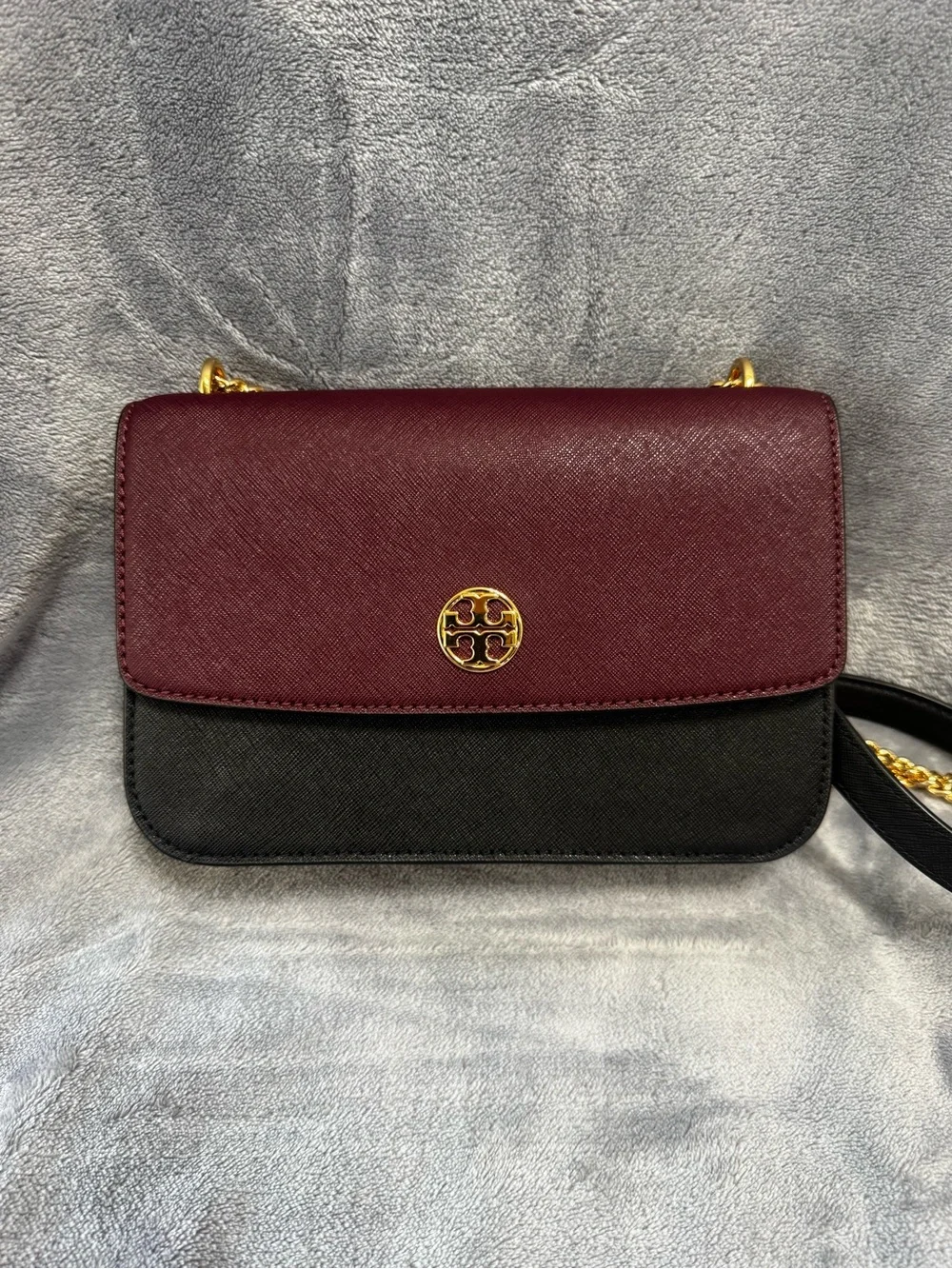 Tory Burch Two-Tone color block convertible shoulder bag